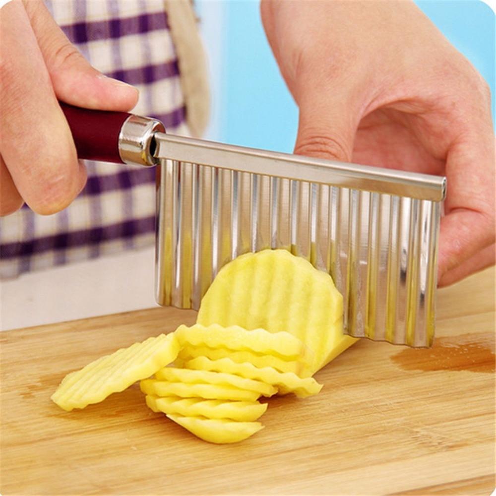 Stainless Steel Crinkle Cutter Knife for Salad and Vegetables Stainless Steel Crinkle Cutter Knife for Salad and Vegetables